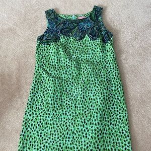 Lilly Pulitzer Green Leopard print dress